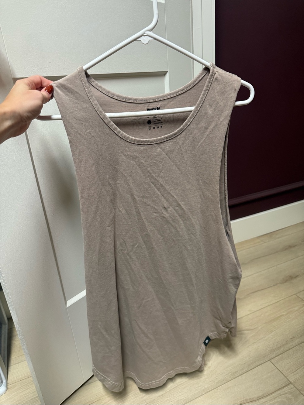 YoungLA Sleeveless Tank Top in Taupe